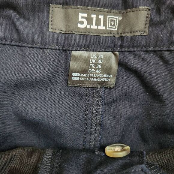 511 Tactical Shorts Mens 30 Cargo Heavy Duty Tact Workwear Black - Picture 3 of 4